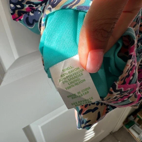 Lilly Pulitzer Francesca sheath Dress: Aqua Bait & Switch Large - Picture 11 of 12